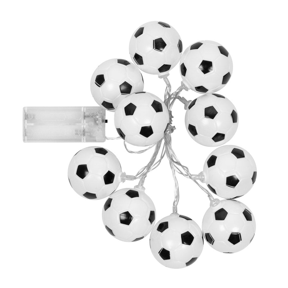 Boland LED Lichterkette – Weisse Fussball-Balllichter 140 cm batteriebetrieben - Fasnacht24.ch – Produktansicht