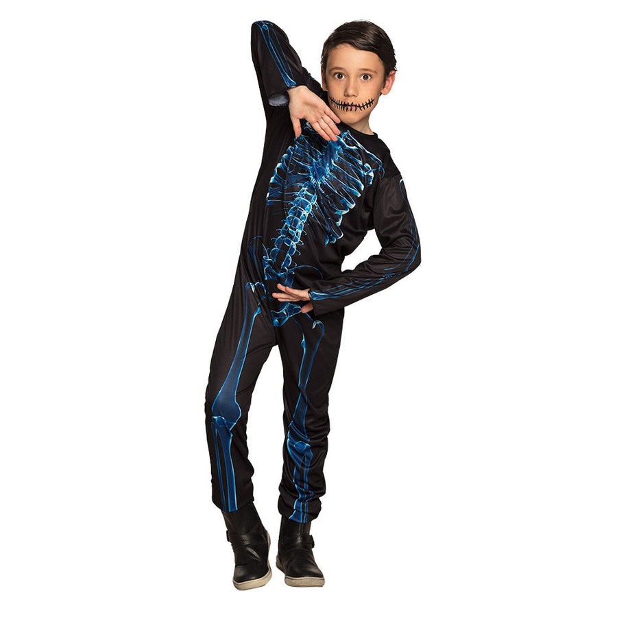 Boland Kinderkostüm – Little X-Ray Skelett Overall Aus Polyester - Fasnacht24.ch – Produktansicht