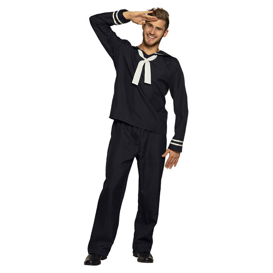 Boland Matrosenkostüm – Navy Blau Polyester Hemd und Hose – Produktansicht