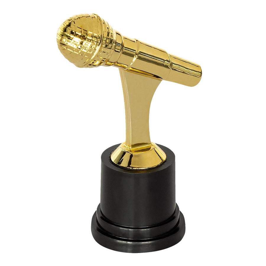 Mikrofon Trophäe – Boland Goldener 12cm Musikpreis Aus Metall