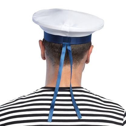 Boland Marine Kadettenmütze Navy Blau Polyester Kostümhut - Fasnacht24.ch – Seitenansicht