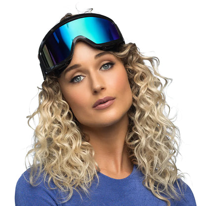 Boland Party Ski Goggles – Matte Schwarz Retro Linsen - Fasnacht24.ch