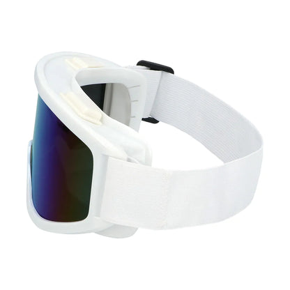 Boland Retro Ski Brille – Weiß, 90er Jahre Style für Erwachsene - Fasnacht24.ch