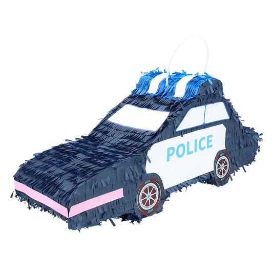Boland Polizei-Auto Piñata in lebhaften Farben, ideal für Kinderpartys und Spiele.