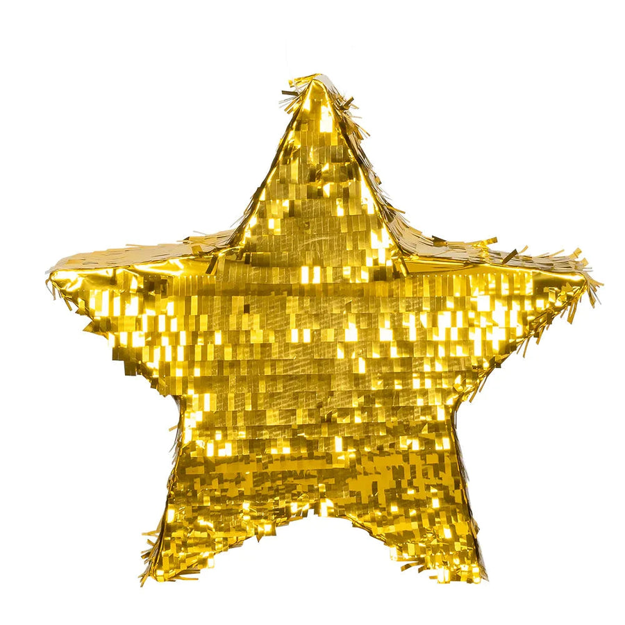 Boland Goldene Stern Piñata – 44cm Folienfinish Für Feierlichkeiten - Fasnacht24.ch