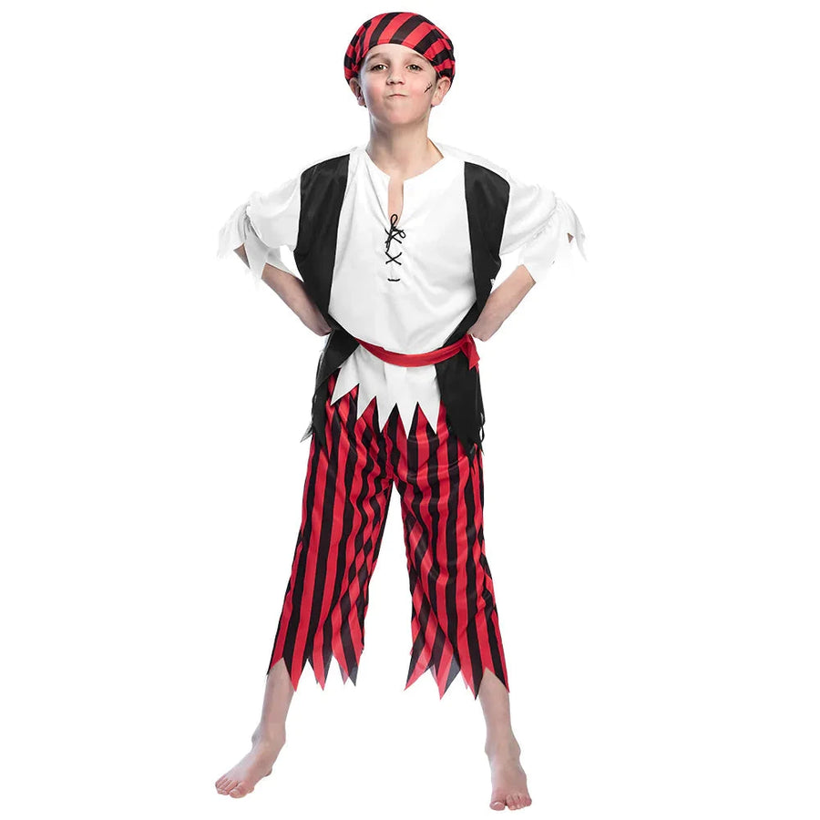 Boland Pirat Jack Kinderkostüm Komplettset – Bandana & Weste - Fasnacht24.ch