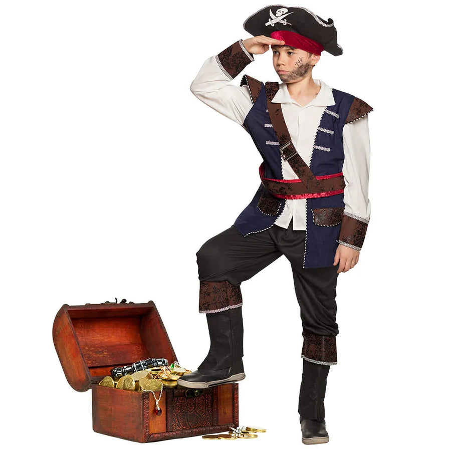 Boland Piratenkostüm Vince – Jungen Kostüm mit Hut & Umhang - Fasnacht24.ch