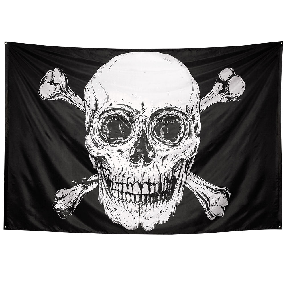 Piratenflagge XXL 200x300cm – Boland Polyester Flagge Deluxe - Fasnacht24.ch