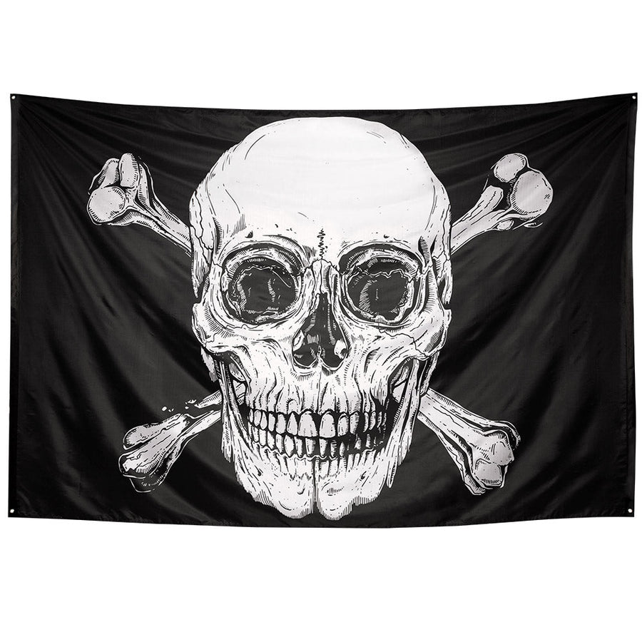 Boland Piratenflagge XXL 200x300cm Polyester Deluxe Party Deko - Fasnacht24.ch