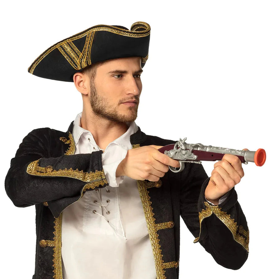 Piraten Pistole 35cm – Boland Braun Flintlock Stil Kostümwaffe - Fasnacht24.ch
