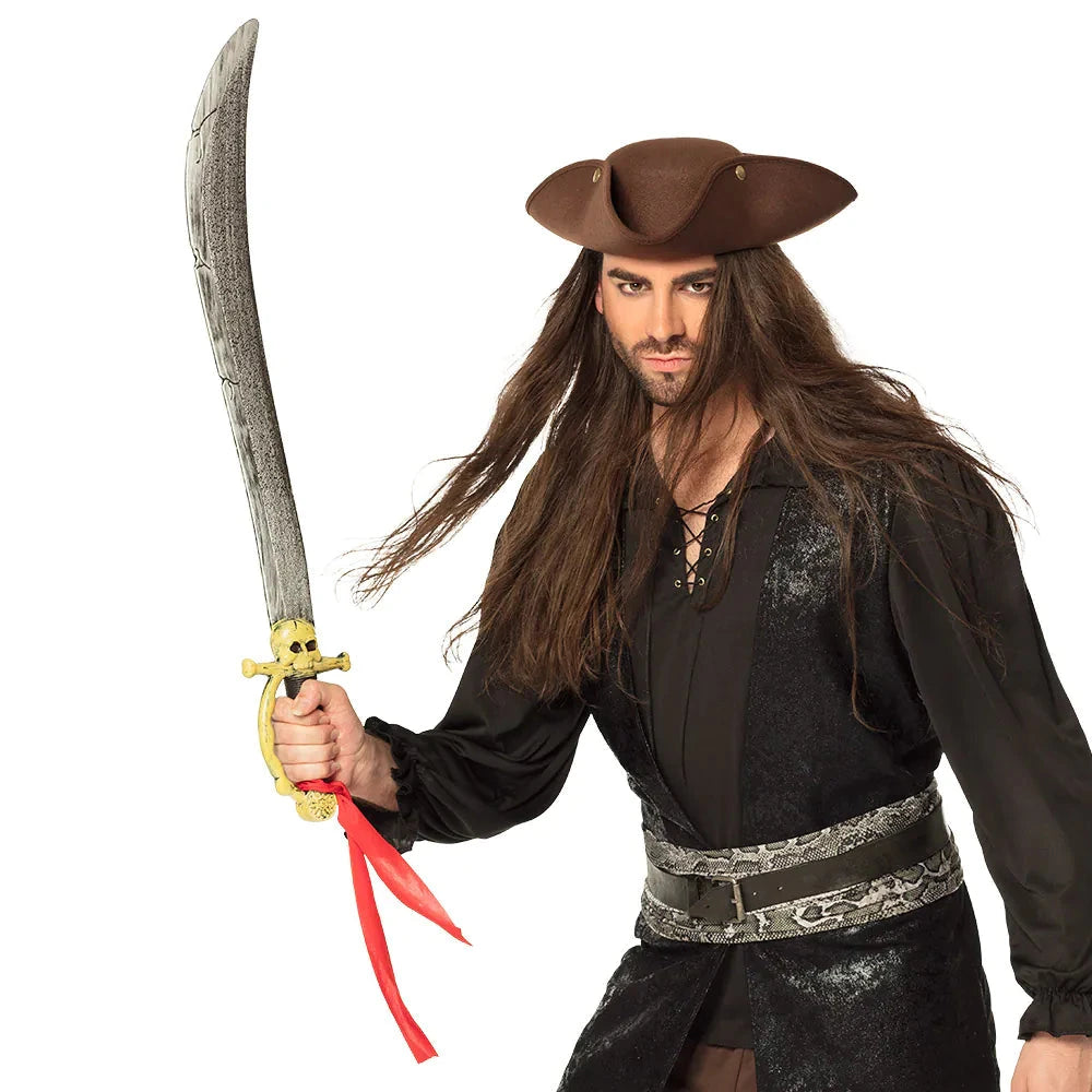 Boland Piratenschwert aus leichtem Kunststoff, 82 cm lang mit authentischem, abgenutztem Finish.