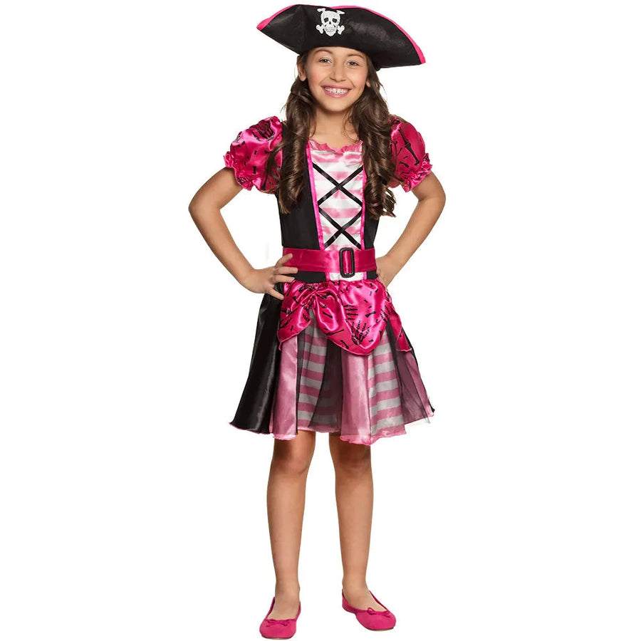 Piratenkostüm Boland Nina für Mädchen 4-6 Jahre – Gold Akzente - Fasnacht24.ch