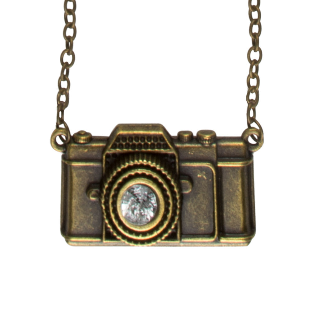 Boland Steampunk Halskette – Bronze Anhänger Mit Kompass | Retro Schmuck - Fasnacht24.ch