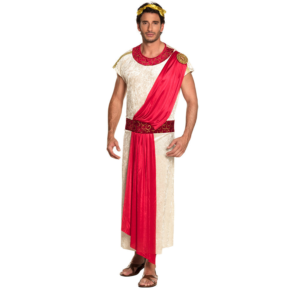 Boland Römischer Kaiser Nero Kostüm – Polyester Toga mit Gürtel - Fasnacht24.ch – Produktansicht