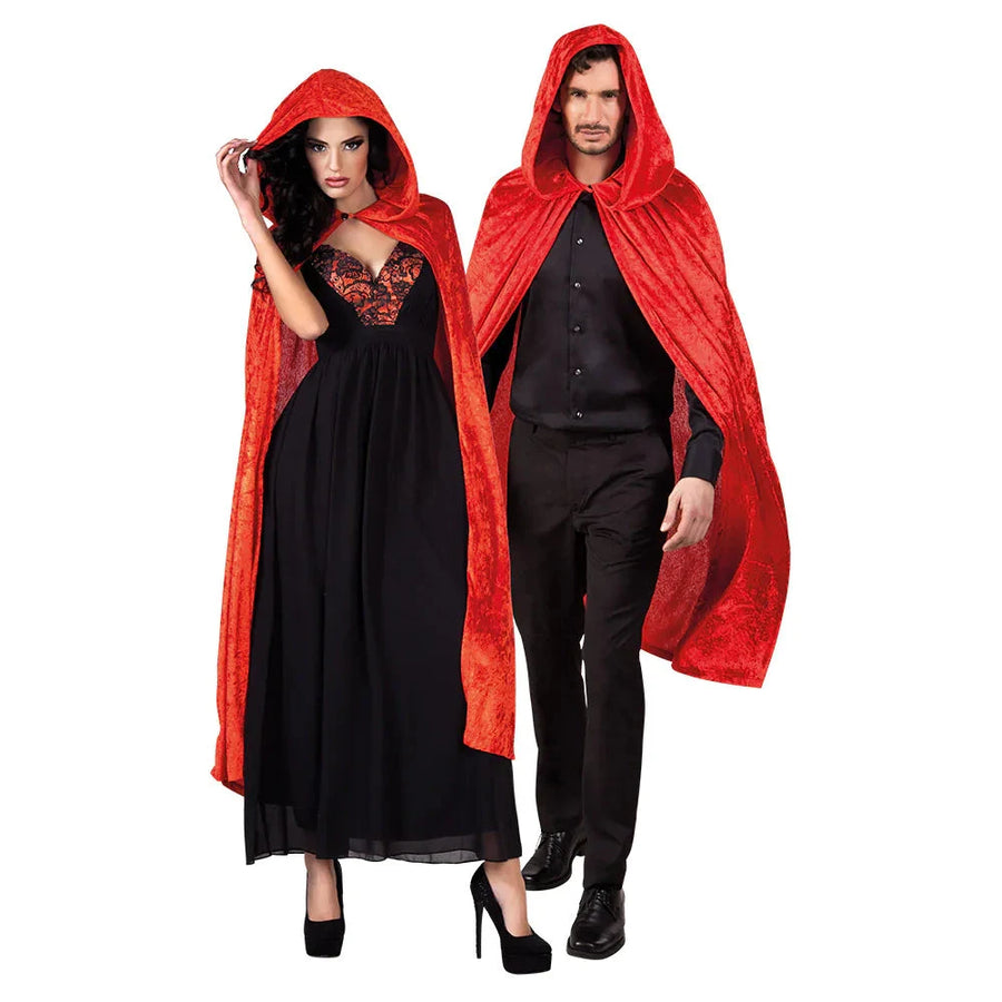 Boland Roter Kapuzenumhang 170cm – Leichter Polyester Halloween Umhang - Fasnacht24.ch