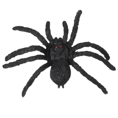 Boland 12-Teilige Gummi Spinnen – Realistische Schwarze Halloween Deko - Fasnacht24.ch
