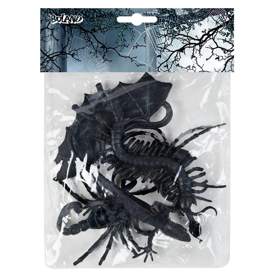 Boland Halloween Deko – 6er Set Gruselige Tiere Hängedekoration Kunststoff - Fasnacht24.ch