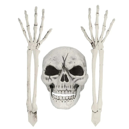 Boland Skelett Set – 3-teilige Halloween Dekoration, Wetterfestes Kunststoff - Fasnacht24.ch