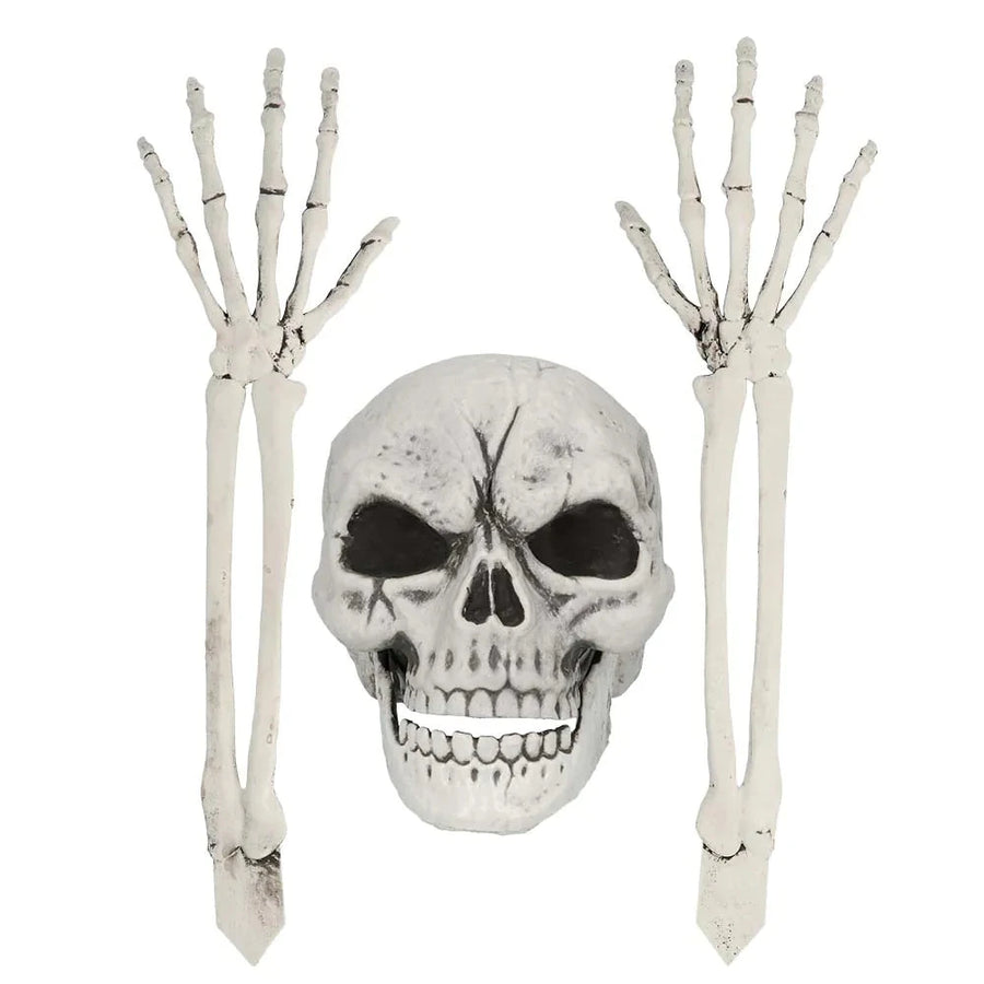 Boland Skelett Set – 3-teilige Halloween Dekoration, Wetterfestes Kunststoff - Fasnacht24.ch