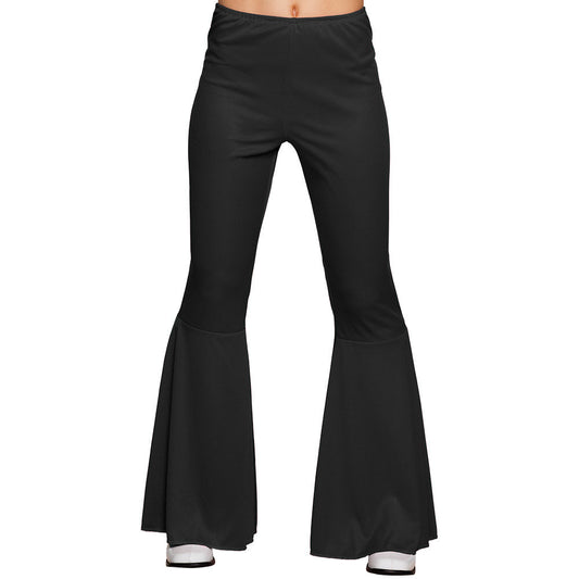 Disco-Hose Boland Schwarz – Flared Stretch mit Hoher Taille - Fasnacht24.ch