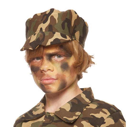 Boland Soldaten Schmink-Set – Camo Bandana & Pinsel für Kinder - Fasnacht24.ch