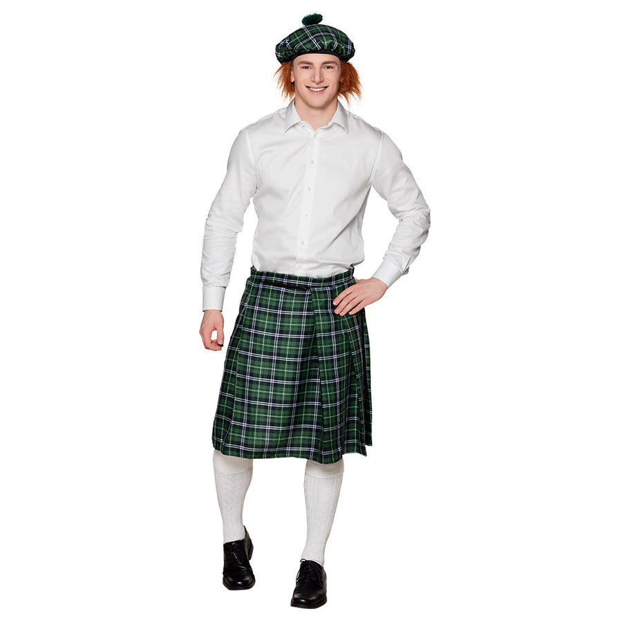 Boland Grün Tartan Kilt Herren Festival Kilt Grösse M/L – Detailansicht