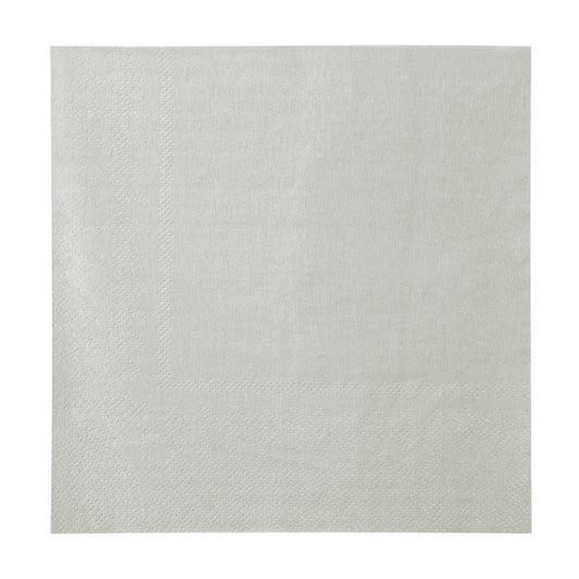 Boland Silber Servietten – 12er Pack 33x33cm 2-lagig - Fasnacht24.ch