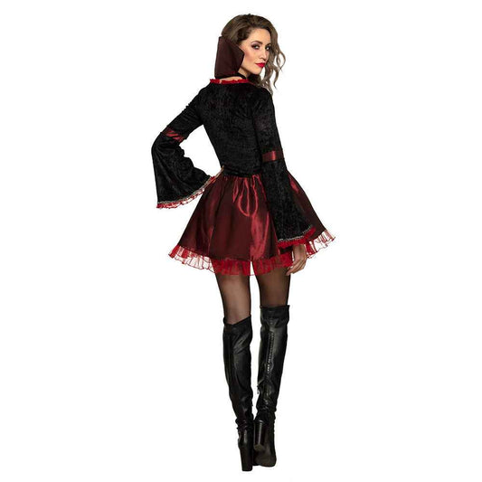 Boland Sexy Vampir Baroness Kostüm – Rotes Gothic Kleid Damen - Fasnacht24.ch