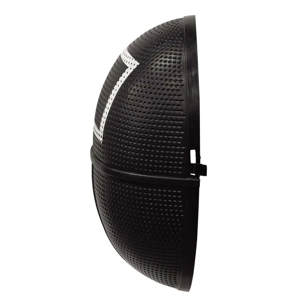 Schwarze Maske mit quadratischem Vorderteil für Erwachsene aus der Serie Squid Game.