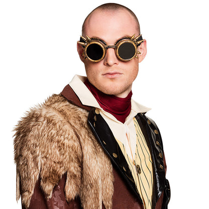 Steampunk Brille – Boland Kupfer Erwachsene UV400 Schutz - Fasnacht24.ch – Detailansicht