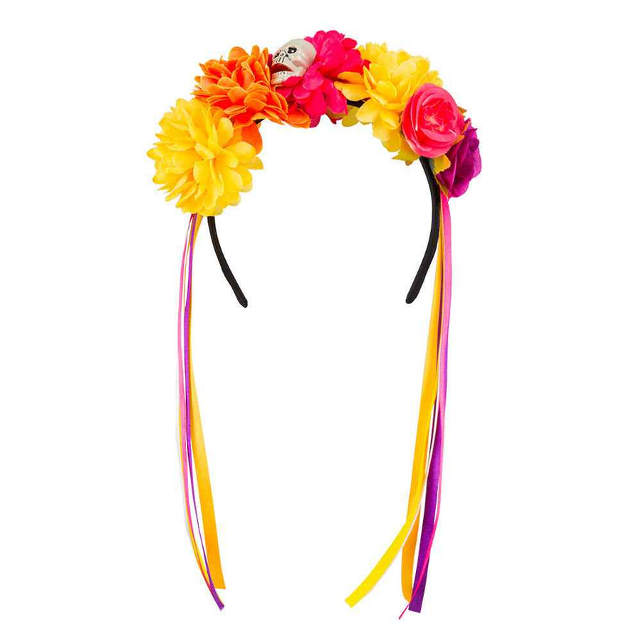 Boland La Pelona Dia de los Muertos Stirnband bunt - Fasnacht24.ch – Produktansicht
