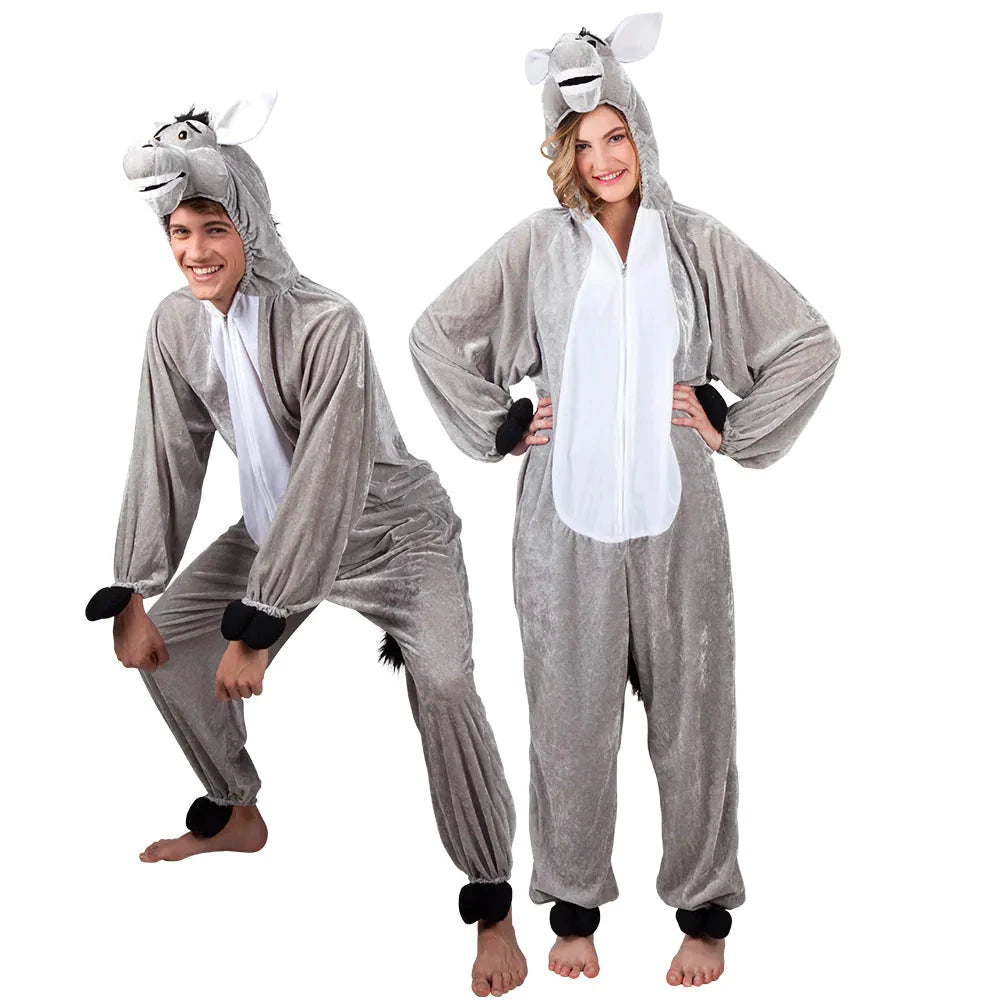 Esel Plüschkostüm Overall Unisex mit Kapuze – Boland Tierkostüm - Fasnacht24.ch