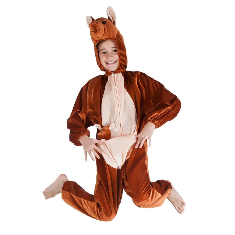 Känguru Plüsch Kostüm Unisex – Boland Tier Overall Mit Kapuze - Fasnacht24.ch