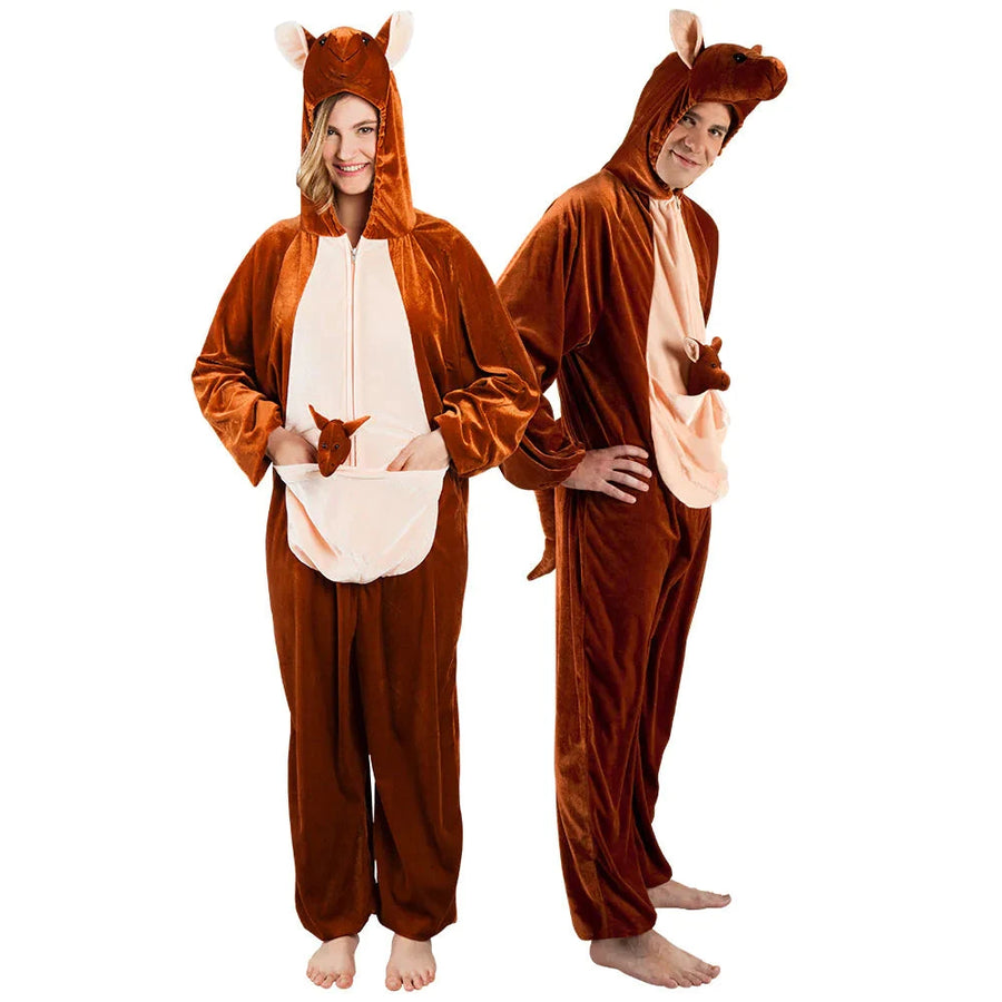 Känguru Plüsch Kostüm Unisex – Boland Tier Overall Mit Kapuze - Fasnacht24.ch