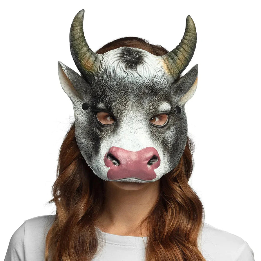Kuh Halbmaske – Lustige Tiermaske von Boland | Schaumstoff, One-Size - Fasnacht24.ch