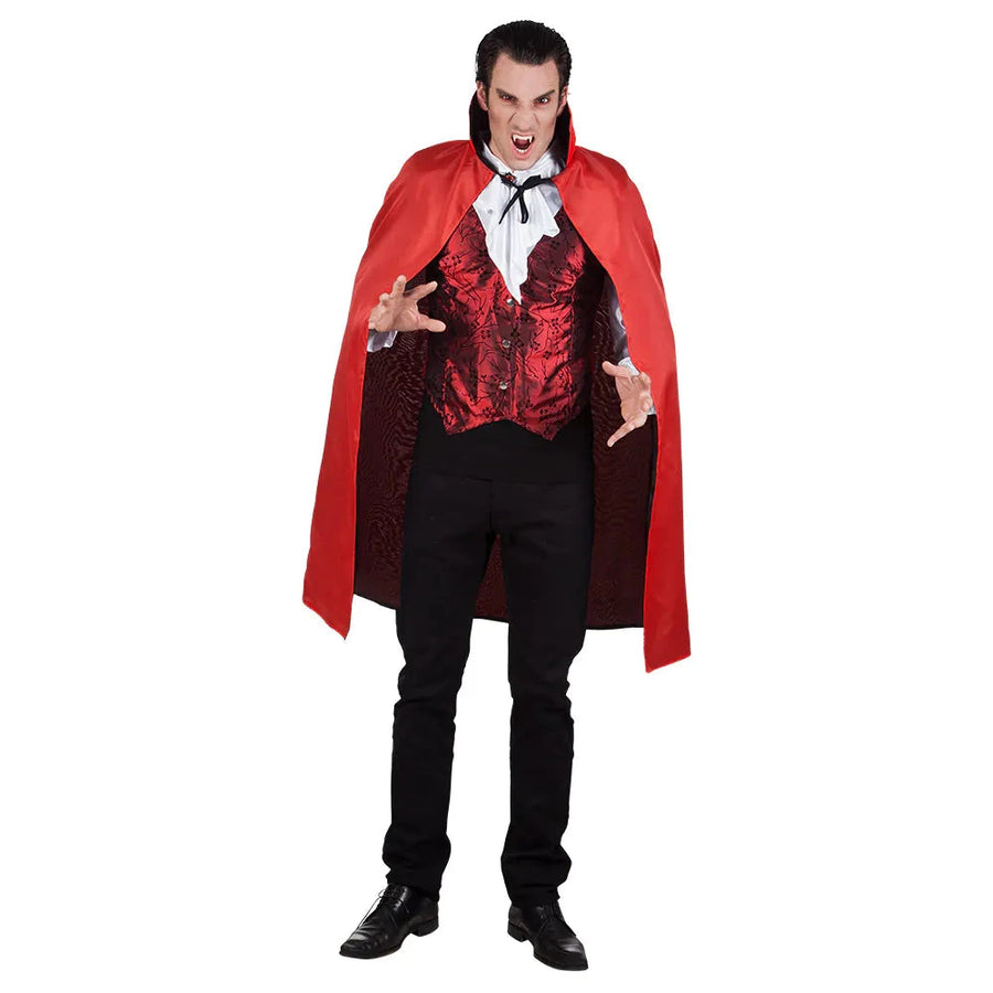 Vampir Umhang Bloodlust – Boland, Schwarz/Rot, 120 cm Mit Stehkragen - Fasnacht24.ch