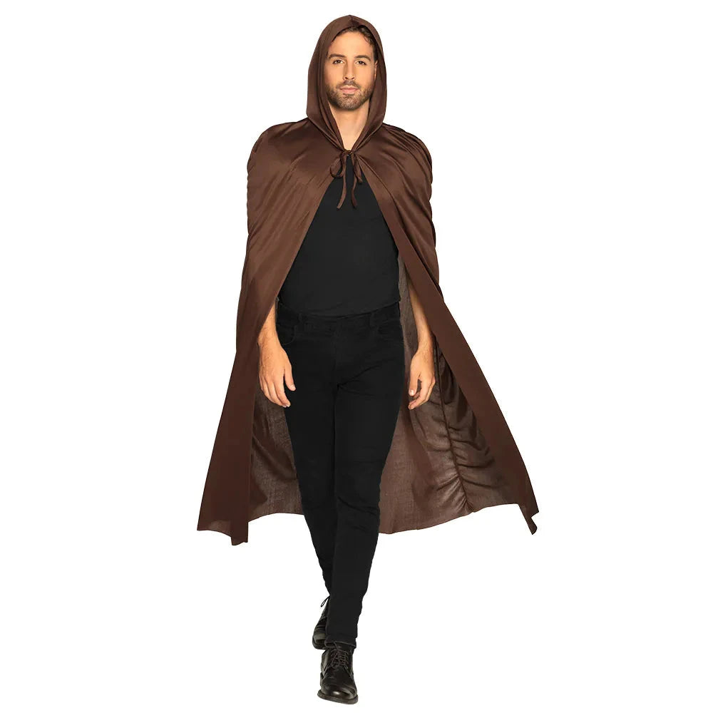 Hooded Cloak – Boland Dusk Polyester Umhang Braun 180cm - Fasnacht24.ch