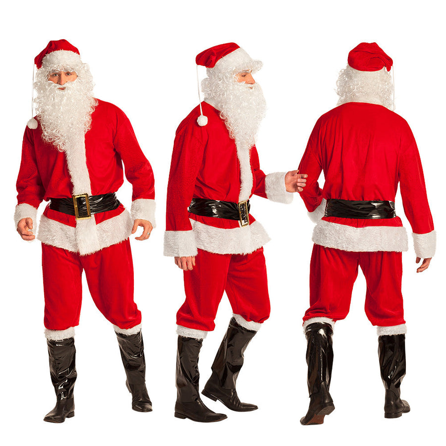 Weihnachtsmann Kostüm Deluxe – Boland Komplettset mit Mütze & Bart - Fasnacht24.ch
