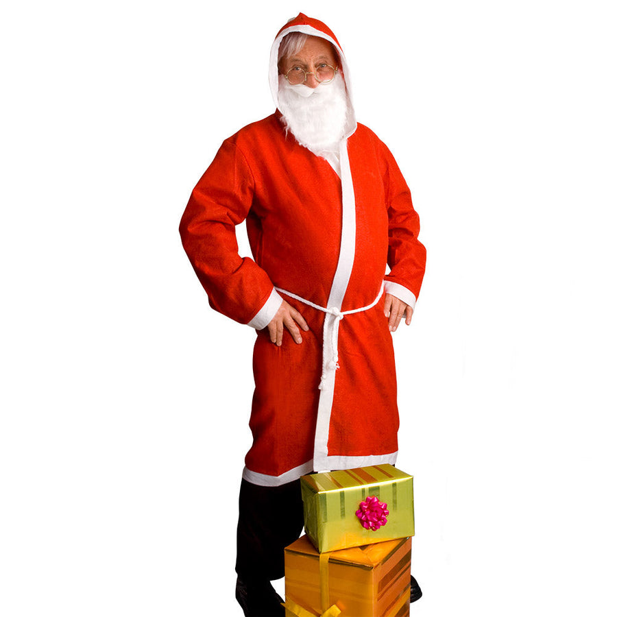 Boland Weihnachtsmann Kostüm – Komplettset mit Bart & Plüschmantel M/L - Fasnacht24.ch