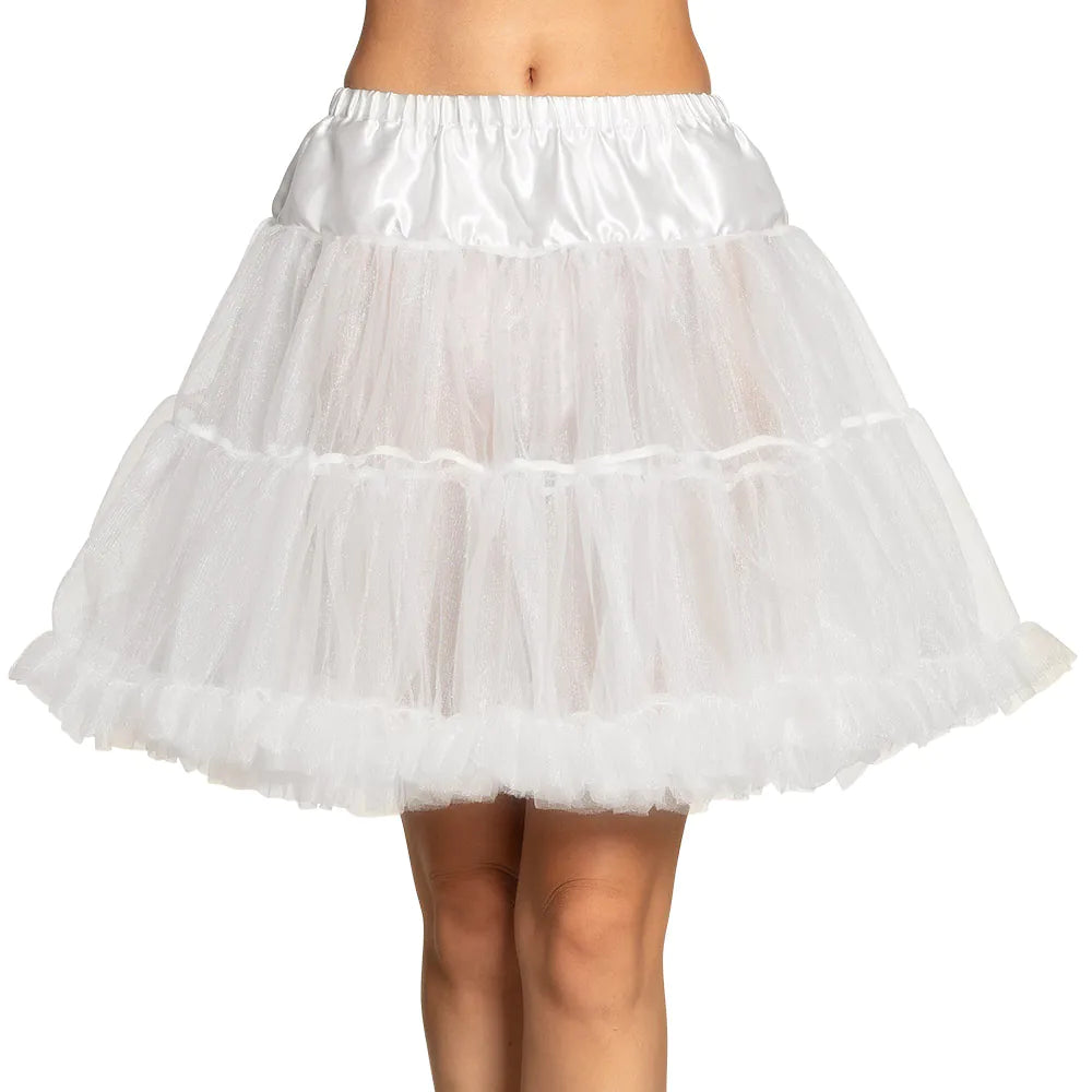 Tutu Weiß – Boland Weisser Petticoat Deluxe Stretch Mesh - Fasnacht24.ch