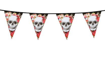 Day of the Dead Wimpelkette 6m Boland Halloween Dekoration Polyester – Produktansicht