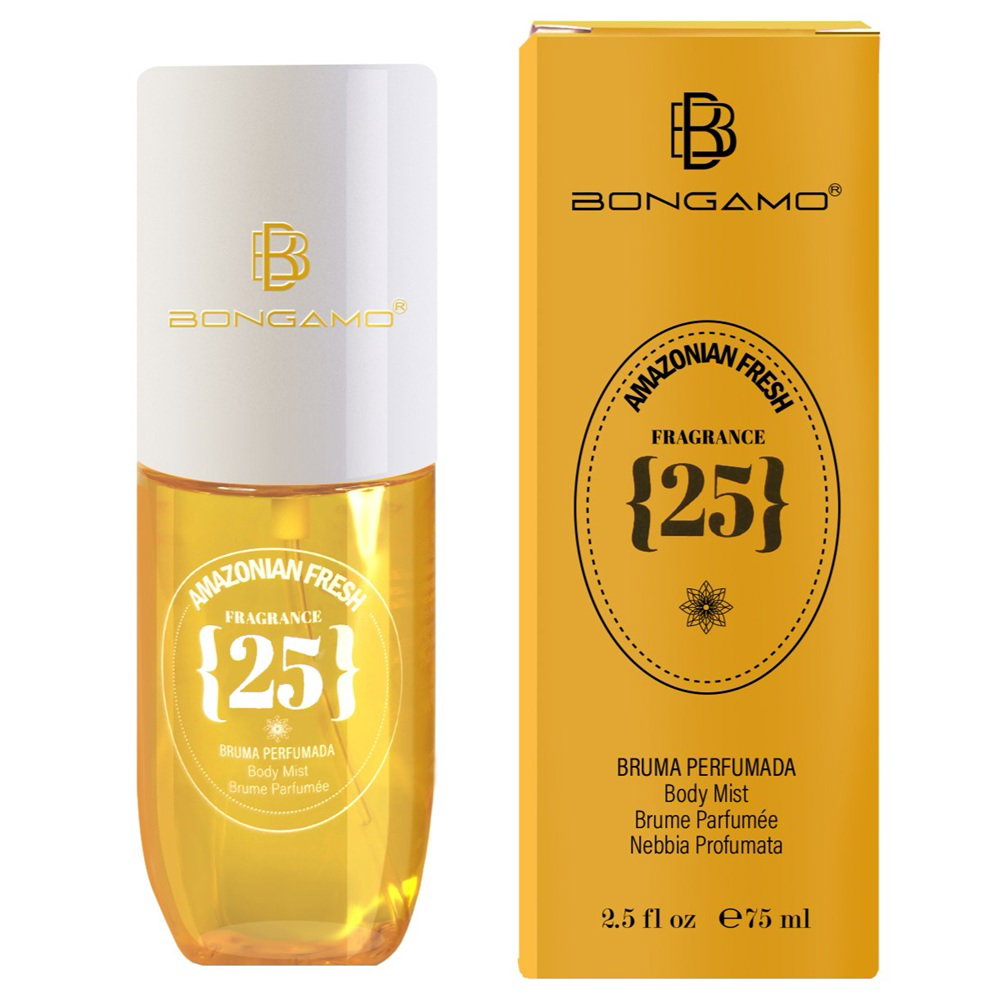 Bongamo, Amazonian Fresh 25, Erfrischend, Körperspray, Vanille, 75 ml