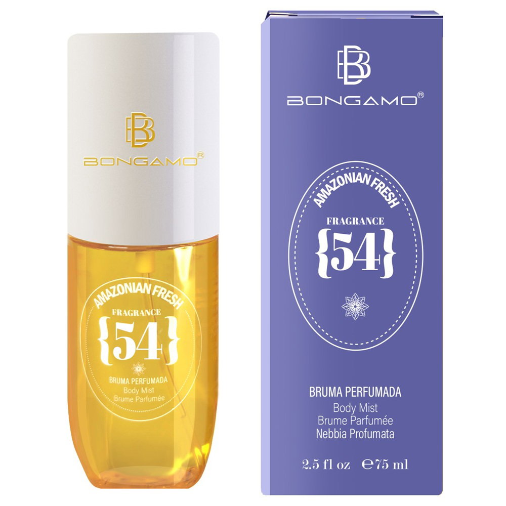 Bongamo, Amazonian Fresh 54, Refreshing, Body Spray, Violet, 75 ml