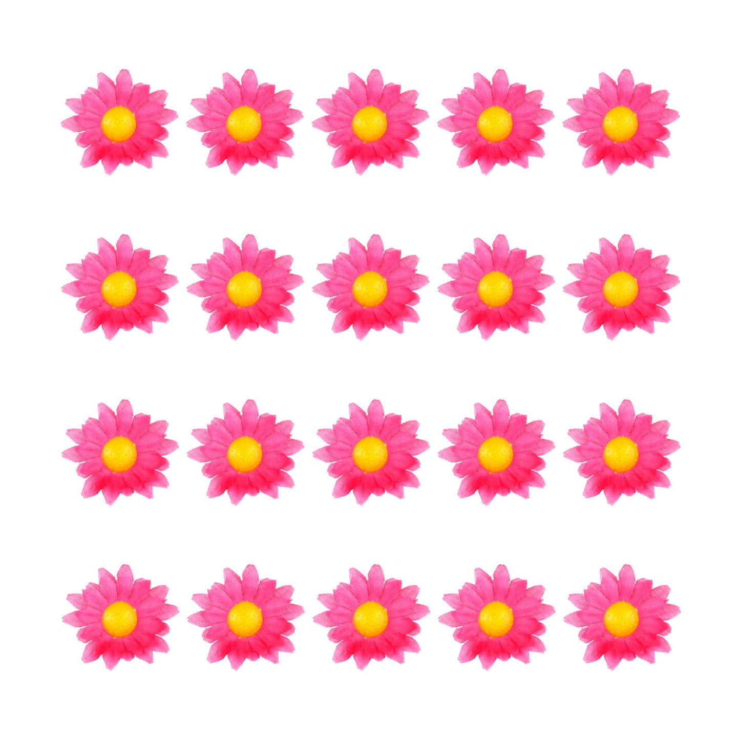 "BOX MIT 20 DEKOBLUMEN - PINK" zur Dekoration von Tischen, Hüten, Kostümen, Basteln usw – Ansicht 3