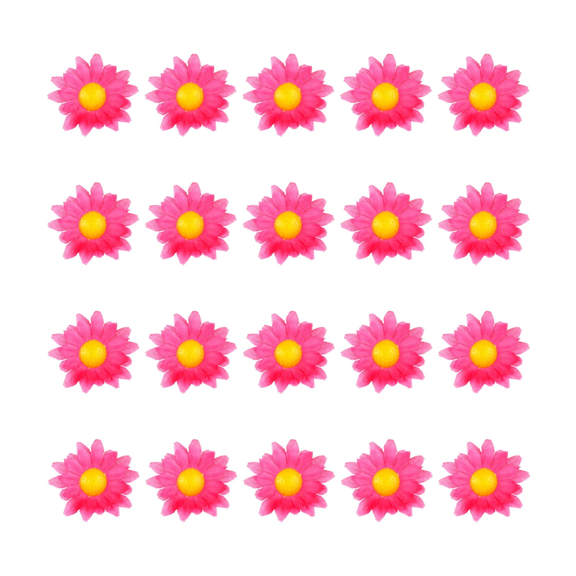 "BOX MIT 20 DEKOBLUMEN - PINK" zur Dekoration von Tischen, Hüten, Kostümen, Basteln usw – Ansicht 3