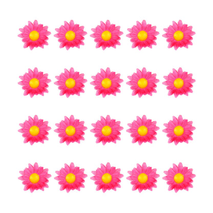 "BOX MIT 20 DEKOBLUMEN - PINK" zur Dekoration von Tischen, Hüten, Kostümen, Basteln usw – Ansicht 3