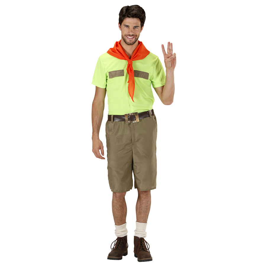 "BOY SCOUT" (Hemd, Shorts, Gürtel, Halstuch) – Detailansicht