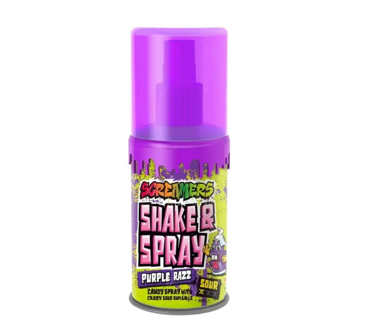 Brain Licker ZED Screamers Shake & Spray Purple Razz Sour 60 ml Fruchtig-Sauer