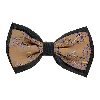 "BRAUNE JACQUARD RETRO FLIEGE" – Vorderansicht