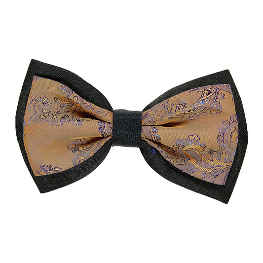"BRAUNE JACQUARD RETRO FLIEGE" – Vorderansicht